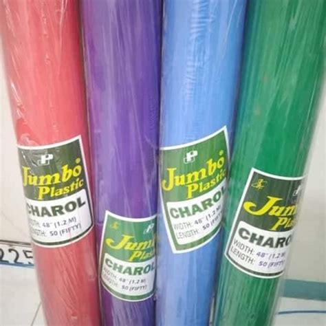 Charol plastic banderitas parol 1.2x50m roll .